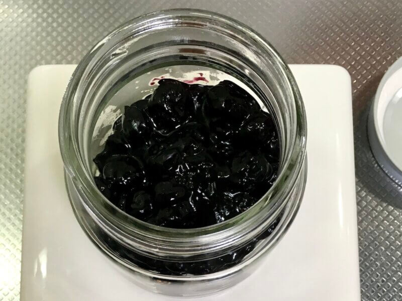 冷凍ブルーベリーで作ったジャム