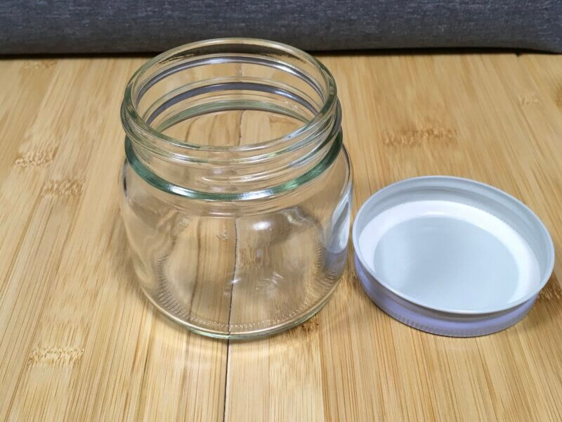 煮沸消毒に使用するソーダガラス瓶