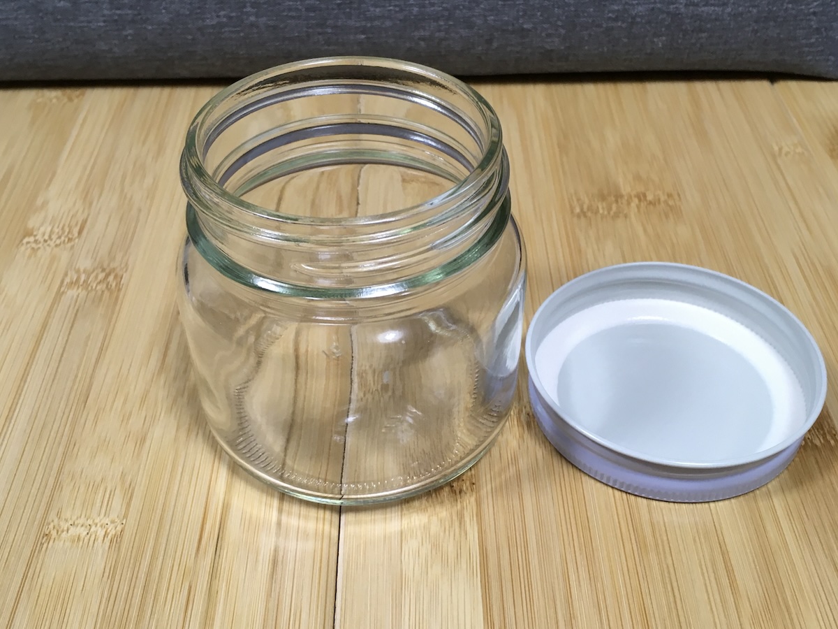 煮沸消毒に使用するソーダガラス瓶