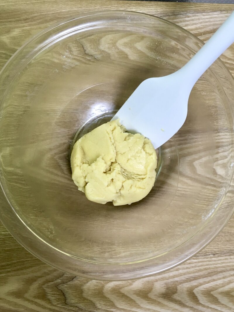 スノーボールクッキー生地ができたところ
