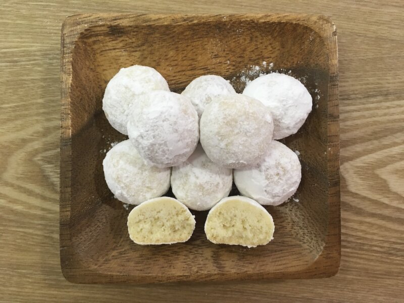 丁寧に作ったスノーボールの完成写真