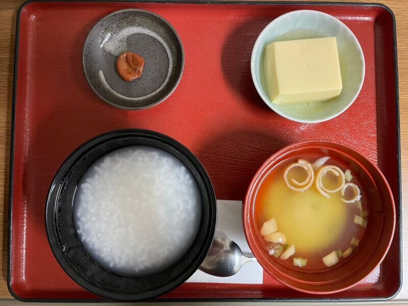 痔瘻の手術後の病院食