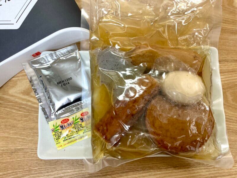 姫路おでんの中身を並べた様子