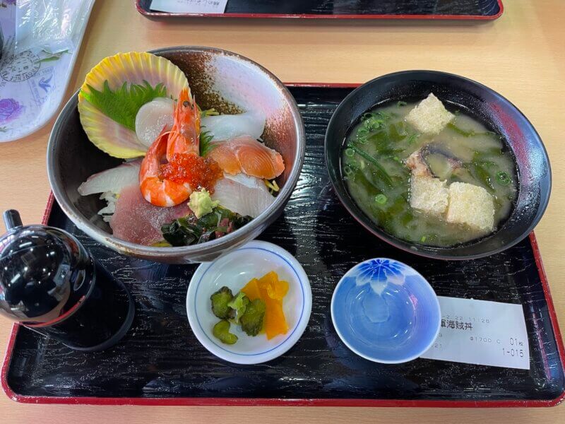 大三島「多々羅しまなみ公園」レストランメニュー「水軍海賊丼」