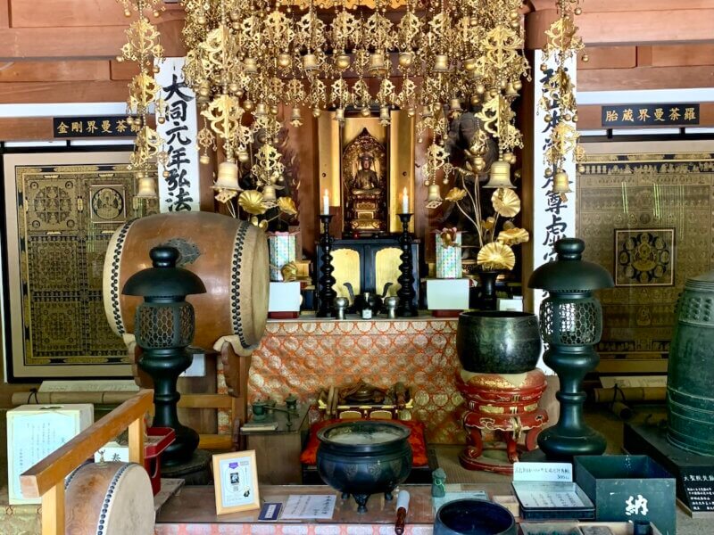 宮島にある弥山本堂の中の虚空蔵菩薩