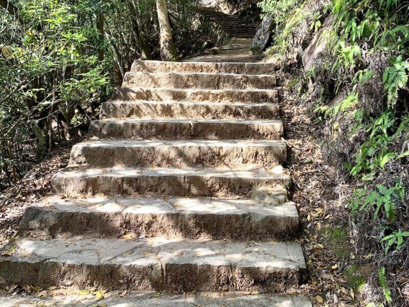 宮島にある弥山本堂へ行く石階段