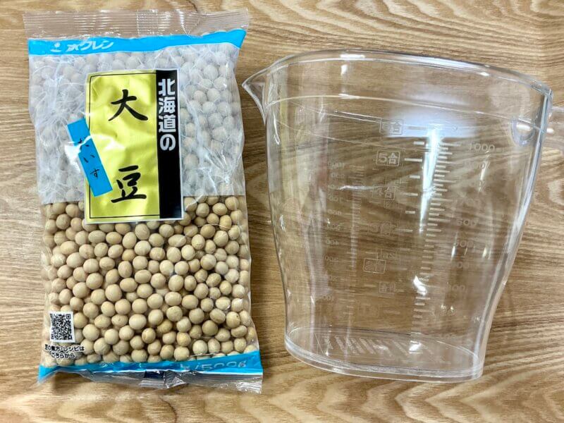 大豆の水煮で使用する材料2つ