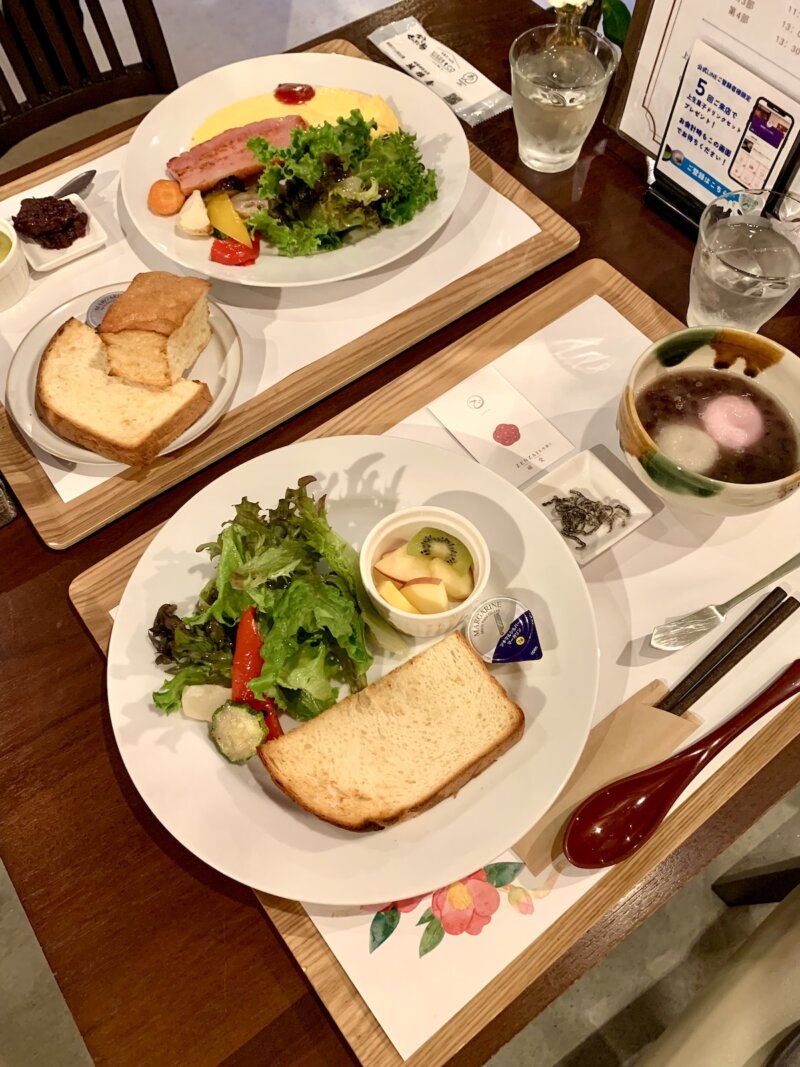 出雲の人気カフェ「ビストロ&カフェあん」で注文したモーニングメニュー