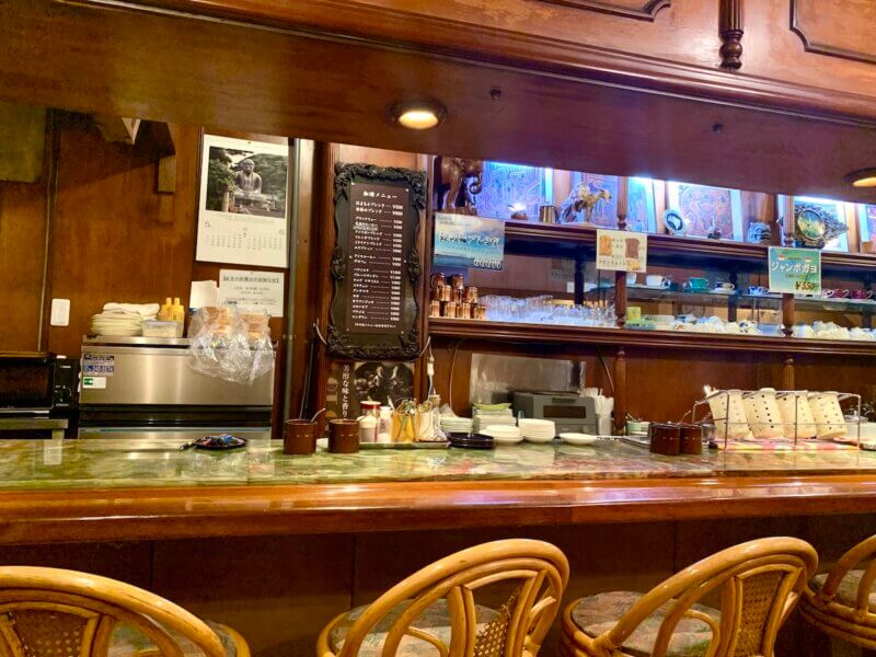 姫路にある喫茶店・はまもとコーヒーの店内の様子